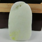 Hand Carved Dragon Pendant, Lan Tian Stone