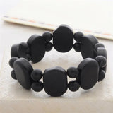 BaniShi Natural Bian Stone Carved Bracelet For Women and Men