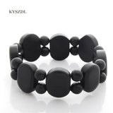 BaniShi Natural Bian Stone Carved Bracelet For Women and Men