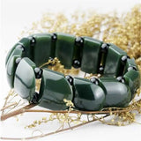 Hetian Jade Men's Bracelet Natural Qing Jade Vintage Hand Row Gift Jewelry