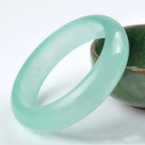 Pretty Light Green Romantic Natural Stone Bracelet Lucky Girl's Bangle