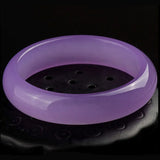Pretty Light Purple Stone Bracelet, Girl's Bangle Jewelry