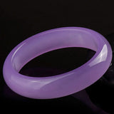 Pretty Light Purple Stone Bracelet, Girl's Bangle Jewelry