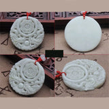Hand-Carved Lantianyu Stone Dragon Pendant