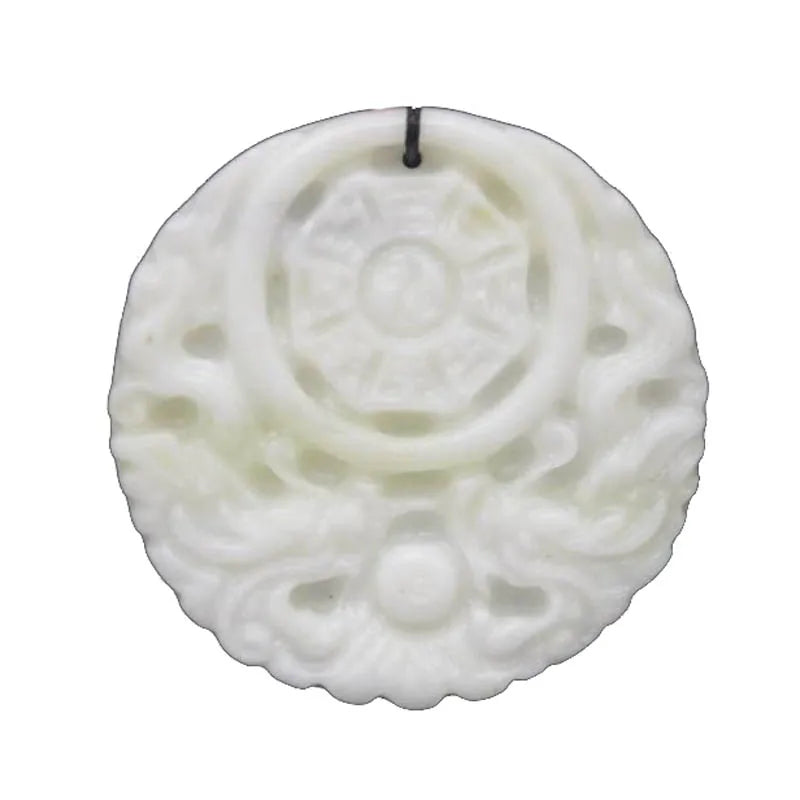 Hand-Carved Lantianyu Stone Dragon Pendant