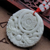 Hand-Carved Lantianyu Stone Dragon Pendant