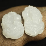 Natural Stone Hand Carved PiXiu Pendant - Men and Women's Jewelry