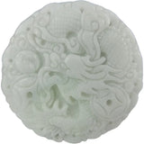 Chinese Lantian Stone Pendant Money Dragon Necklace