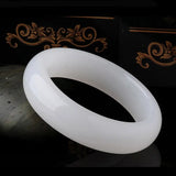 Narrow Natural Stone Bracelet Bangle for Women