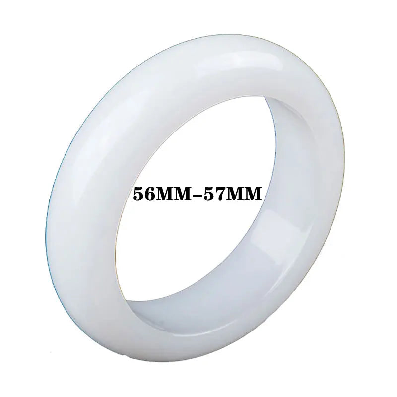 Wide Natural Stone Bracelet Bangle for Women