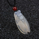 Cicada Chalcedony Pendant Necklace - Men and Women