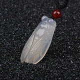 Cicada Chalcedony Pendant Necklace - Men and Women