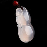 Chalcedony Gourd Lucky Amulet Pendant Necklace