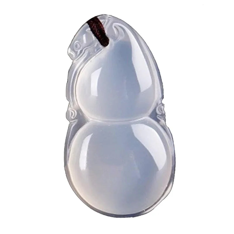 Chalcedony Gourd Lucky Amulet Pendant Necklace