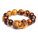 Tiger Eye Pixiu Bracelet Natural Stone Women Men Jewelry