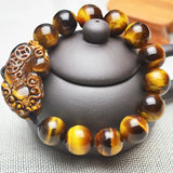 Tiger Eye Pixiu Bracelet Natural Stone Women Men Jewelry