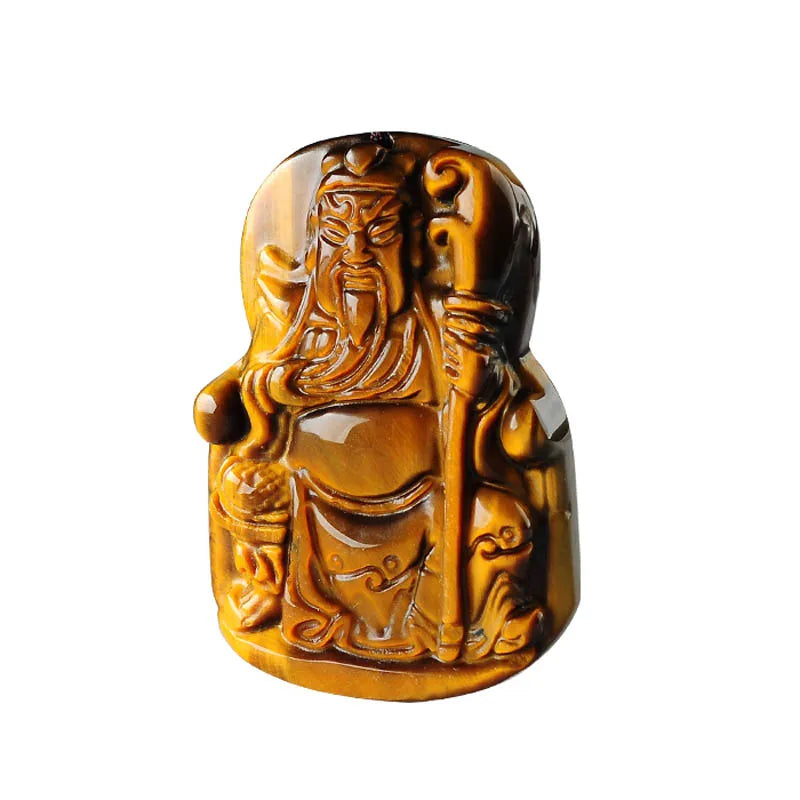 Tiger Eye Love Buddha Necklace & Pendant Natural Stone