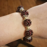 Hot High Natural garnet bracelet women crystal bracelet jewelry