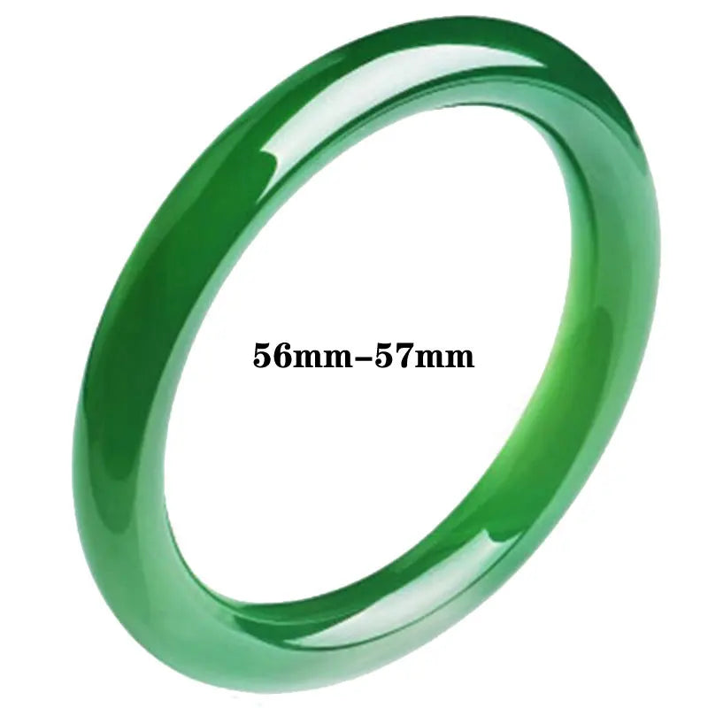 Green Stone Bangles Women Crystal Bracelet Jewelry