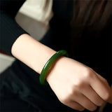 Green Stone Bangles Women Crystal Bracelet Jewelry