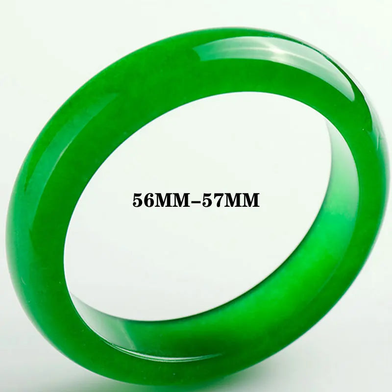 Natural Green Jade Stone Bangle Bracelet for Women