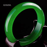 Natural Green Jade Stone Bangle Bracelet for Women