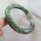 Dark Green Thin Jade Bangles - Perfect Christmas Gift