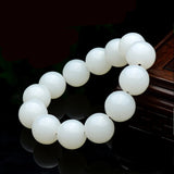 Hetian Stone Bracelet Beads 18MM Men's Jewelry
