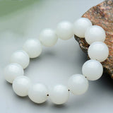 Hetian Stone Bracelet Beads 18MM Men's Jewelry