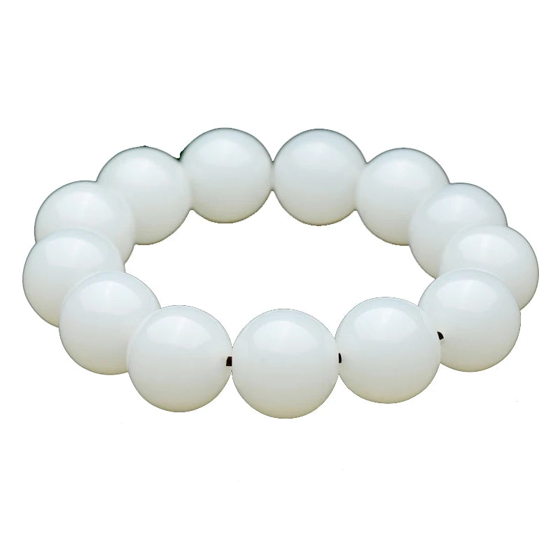 Hetian Stone Bracelet Beads 18MM Men's Jewelry