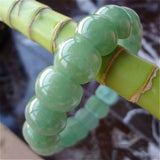 Green Stone Bracelet Unisex Natural Tanglin Hand Row Jewelry