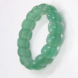 Green Stone Bracelet Unisex Natural Tanglin Hand Row Jewelry