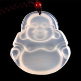 Natural Ice Stone Necklace Cord Pendant Buddha Pendant Light Maitreya