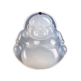 Natural Ice Stone Necklace Cord Pendant Buddha Pendant Light Maitreya