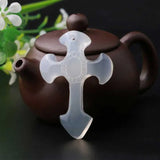 Chalcedony Carved Cross Pendant Necklace Jewelry