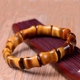 Tiger Eye Stone Bamboo Bracelet Crystal Hand Chain Jewelry
