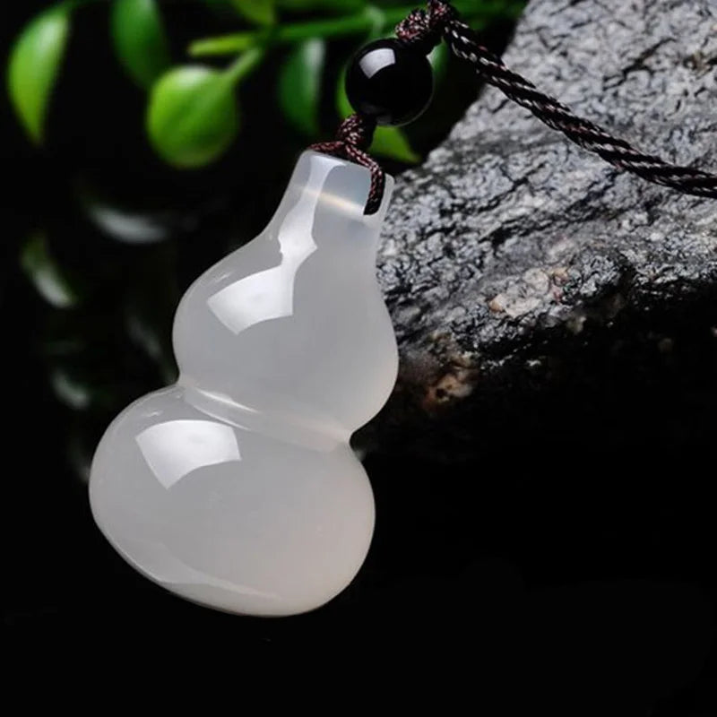 Chalcedony Lady Gourd Pendant Necklace Jewelry