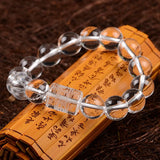 Natural Crystal Round Beads Bracelet Protective Jewelry