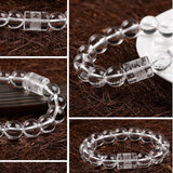 Natural Crystal Round Beads Bracelet Protective Jewelry