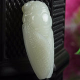 Hand-Carved Cicadas Pendant Natural Stone Necklace Jewelry
