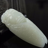 Hand-Carved Cicadas Pendant Natural Stone Necklace Jewelry