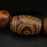 Tibet Natural Stone 3 Eye Prayer Beads Bracelet Men Women Jewelry