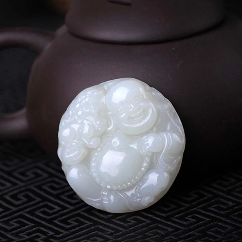Stone Buddha Pendant for Women's Necklace