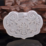 XINJIANG Stone Carved Lock Pendants for Child