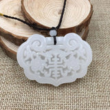 XINJIANG Stone Carved Lock Pendants for Child