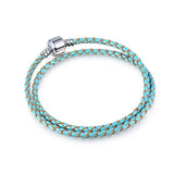 Kakany Double Loop Leather Braided Bracelet Series