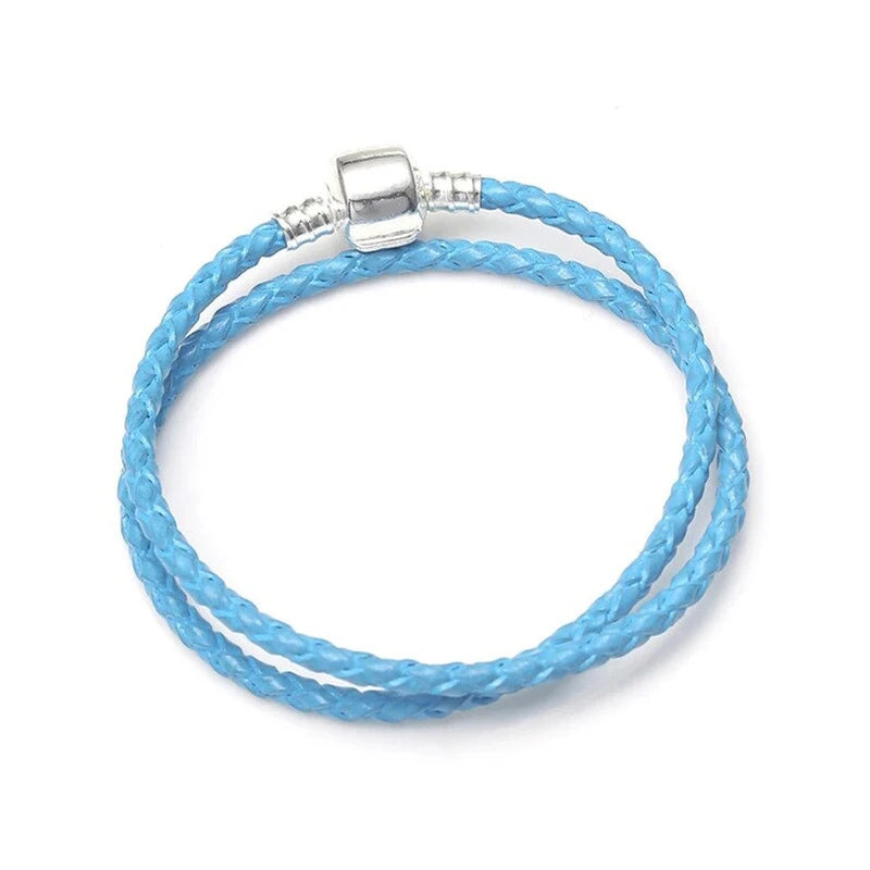 Kakany Double Loop Leather Braided Bracelet Series
