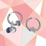 Kakany Winter 100% S925 Sterling Silver Celestial Earring Set
