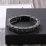 13mm Vintage Chain Men's Stainless Steel Bracelet Punk Style Accessories