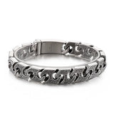 13mm Vintage Chain Men's Stainless Steel Bracelet Punk Style Accessories